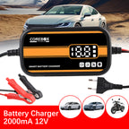 Storage Battery Chargers 12V 2A Household Power Charging Device Digital Automatic Smart Repair Car Motorcycle Battery Chargers